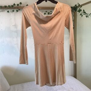 Yellow and White Dress